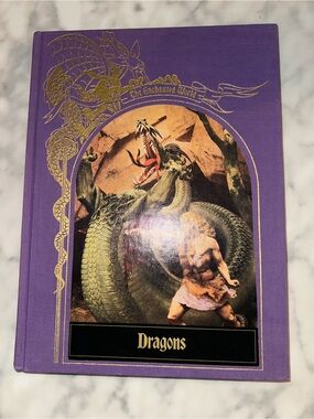 Time life 1985 Dragons Hardcover Book - Purple